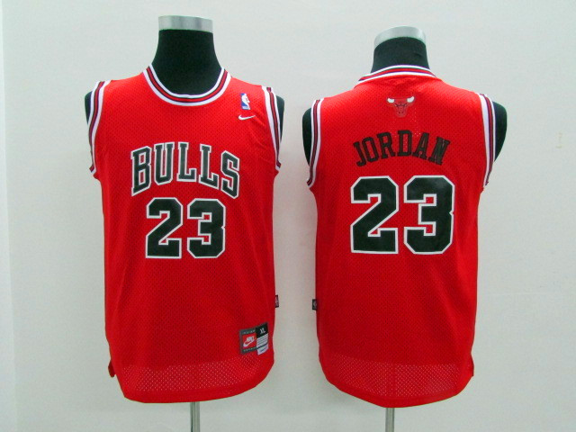 NBA Chicago Bulls #23 Michael Jordan red Game Nike Youth Jerseys